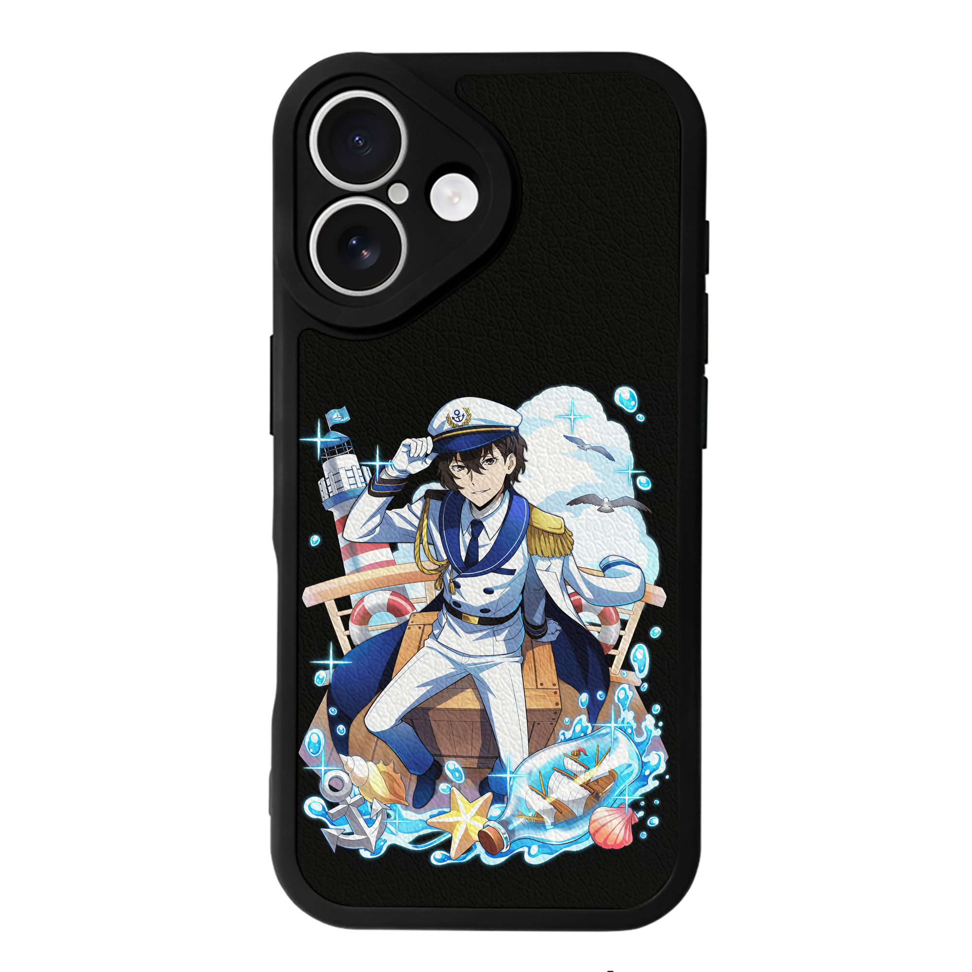 （画像用） 文豪ストレイドッグス Bungo Stray Dogs 【iPhone 16シリーズ対応】シリコンスマホケース（レザー調） 材質：シリコン